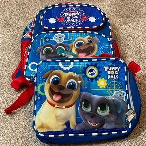 🆕 Puppy Dog Pals matching backpack & lunchbox set